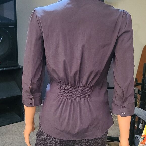 Cotton express chocolate button up - Picture 7 of 9